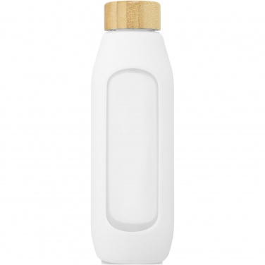 Logo trade business gifts image of: Tidan 600 ml borosilicate glass bottle with silicone grip