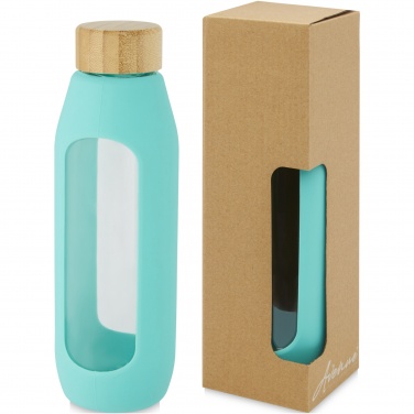 Logotrade promotional giveaways photo of: Tidan 600 ml borosilicate glass bottle with silicone grip