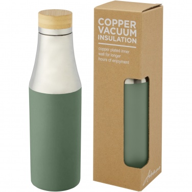 Logotrade promotional gifts photo of: Hulan 540 ml copper vacuum insulated stainless steel bottle with bamboo lid