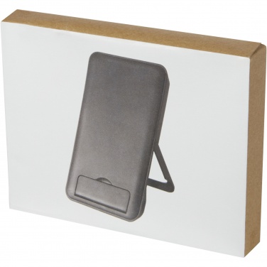 Logotrade promotional giveaway image of: Loop 10W recycled plastic wireless charging pad with phone stand