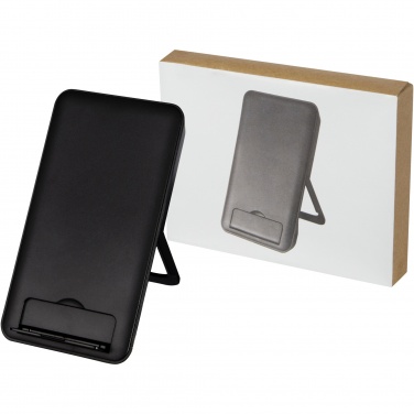 Logo trade promotional item photo of: Loop 10W recycled plastic wireless charging pad with phone stand