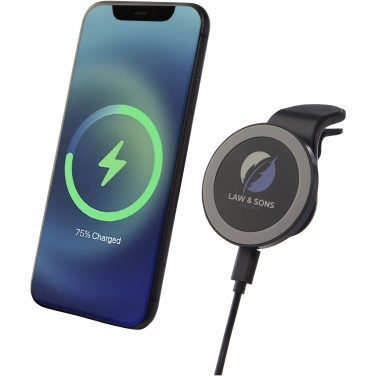 Logo trade advertising products picture of: Magclick 10W wireless magnetic car charger