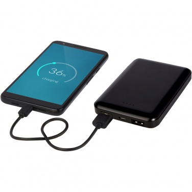 Logotrade business gifts photo of: Gleam 5000 mAh ultra slim light-up power bank