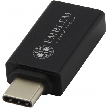 Logotrade promotional gift picture of: ADAPT aluminum USB-C to USB-A 3.0 adapter
