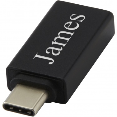 Logotrade promotional gift picture of: ADAPT aluminum USB-C to USB-A 3.0 adapter