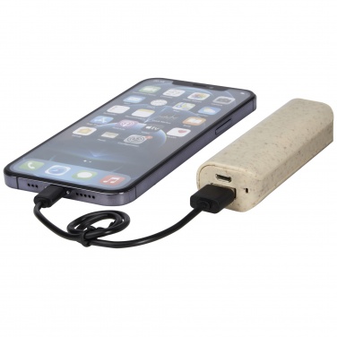 Logotrade promotional gifts photo of: Yoko 1200mAh wheat straw power bank