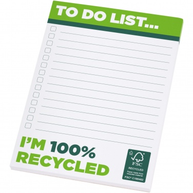 Logo trade promotional giveaways image of: Desk-Mate® A6 recycled notepad