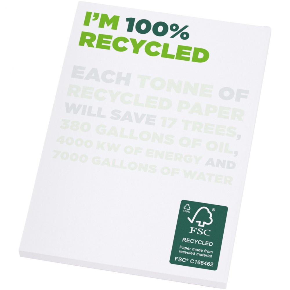 Logo trade promotional gifts picture of: Desk-Mate® A7 recycled notepad