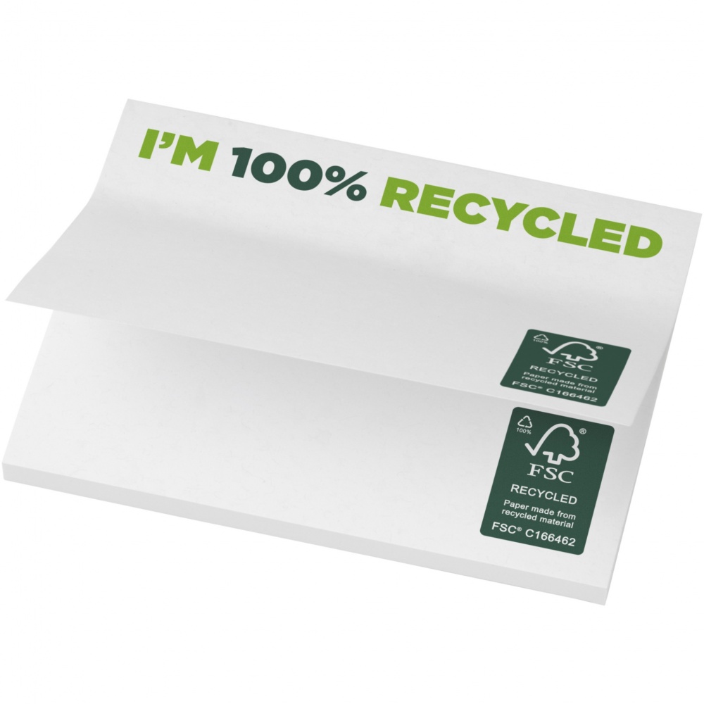 Logo trade advertising products picture of: Sticky-Mate® recycled sticky notes 100x75 mm