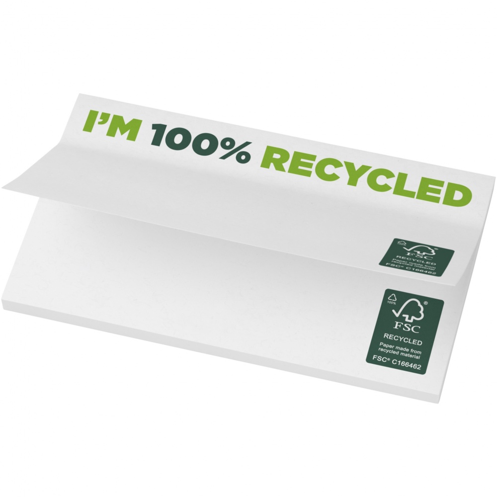 Logo trade corporate gifts image of: Sticky-Mate® recycled sticky notes 127 x 75 mm