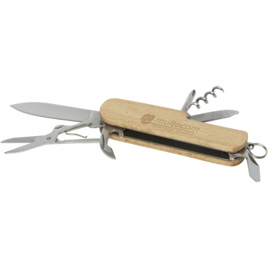 Logo trade advertising products image of: Richard 7-function wooden pocket knife