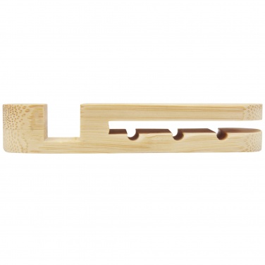 Logo trade promotional gifts picture of: Edulis bamboo cable manager 