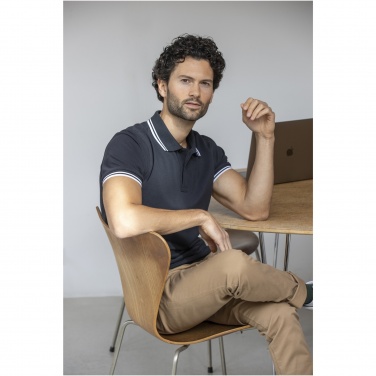 Logo trade promotional products image of: Amarago short sleeve men's tipping polo