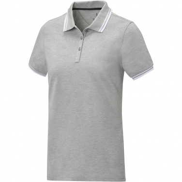 Logo trade promotional items picture of: Amarago short sleeve women's tipping polo
