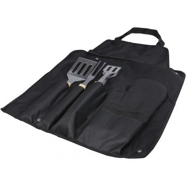 Logotrade corporate gift image of: Gril 3-piece BBQ tools set and glove 