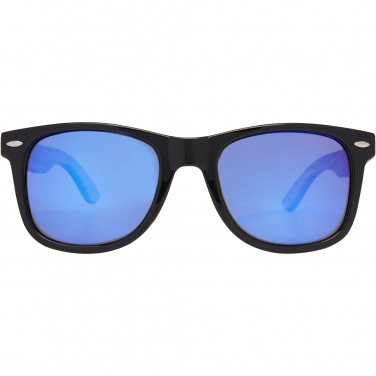 Logotrade promotional product image of: Hiru rPET/wood mirrored polarized sunglasses in gift box