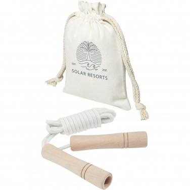 Logotrade promotional gifts photo of: Denise wooden skipping rope in cotton pouch
