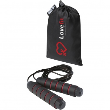 Logo trade promotional merchandise image of: Austin soft skipping rope in recycled PET pouch