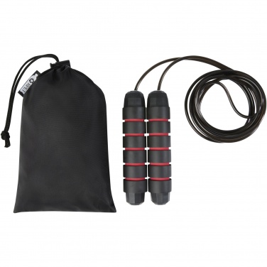 Logo trade business gift photo of: Austin soft skipping rope in recycled PET pouch