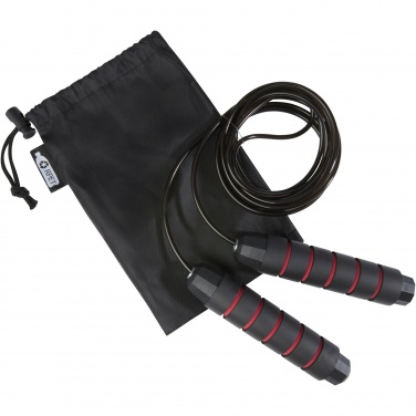 Logo trade promotional gift photo of: Austin soft skipping rope in recycled PET pouch