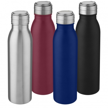 Logo trade promotional giveaways image of: Harper 700 ml stainless steel water bottle with metal loop