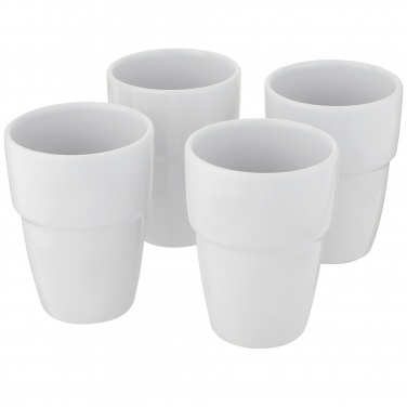 Logo trade advertising products picture of: Staki 4-piece 280 ml stackable mug gift set