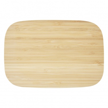 Logo trade promotional gifts picture of: Tite stainless steel lunch box with bamboo lid