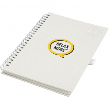 Logotrade promotional giveaway picture of: Dairy Dream A5 size reference recycled milk cartons spiral notebook