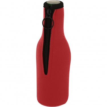 Logo trade corporate gift photo of: Fris recycled neoprene bottle sleeve holder