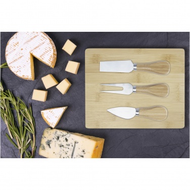 Logo trade promotional products picture of: Ement bamboo cheese board and tools