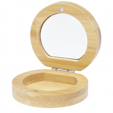 Logotrade promotional merchandise image of: Afrodit bamboo pocket mirror