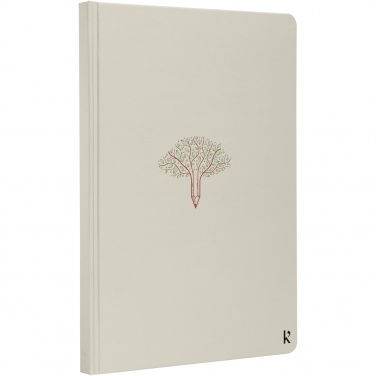 Logo trade business gift photo of: Karst® A5 stone paper hardcover notebook - lined