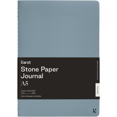 Logotrade promotional gift picture of: Karst® A5 stone paper journal twin pack