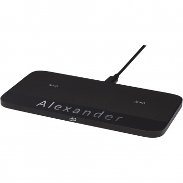 Logotrade promotional giveaways photo of: Hybrid 15W premium dual wireless charging pad
