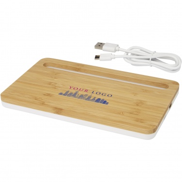 Logotrade business gift image of: Medake 10W bamboo wireless charger