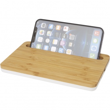 Logo trade promotional giveaways image of: Medake 10W bamboo wireless charger