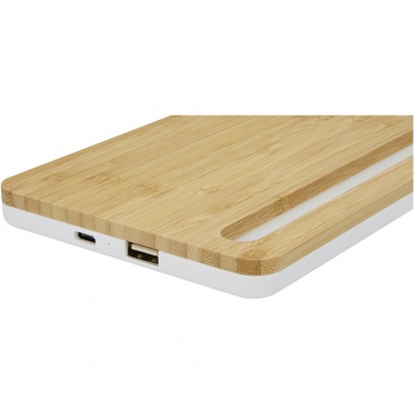 Logo trade promotional giveaways image of: Medake 10W bamboo wireless charger