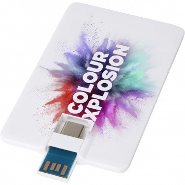 Logotrade promotional giveaways photo of: Duo slim 64GB USB drive with Type-C and USB-A 3.0