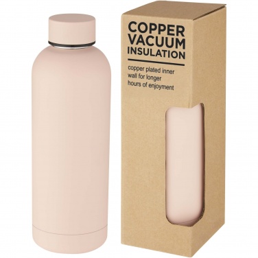 Logo trade promotional merchandise image of: Spring 500 ml copper vacuum insulated bottle