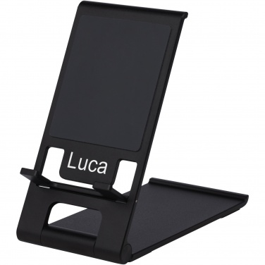 Logo trade promotional products image of: Rise slim aluminium phone stand