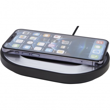 Logo trade advertising products image of: Ray wireless charging pad with RGB mood light