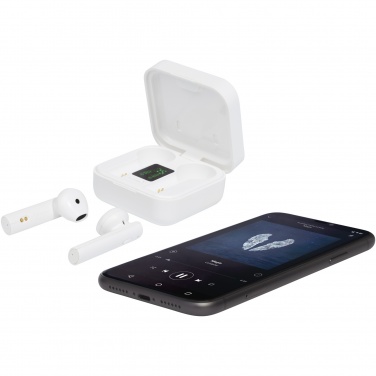 Logo trade corporate gift photo of: Tayo solar charging TWS earbuds 