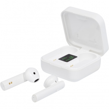 Logotrade promotional product picture of: Tayo solar charging TWS earbuds 