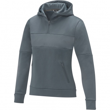 Logo trade promotional product photo of: Sayan women's half zip anorak hooded sweater