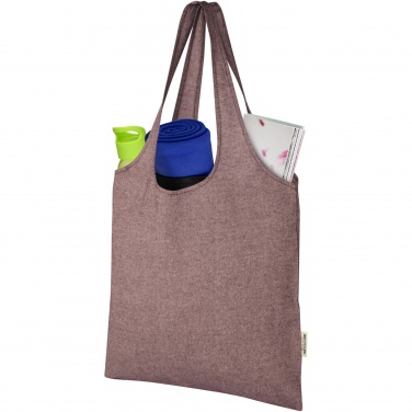 Logo trade business gift photo of: Pheebs 150 g/m² recycled cotton trendy tote bag 7L