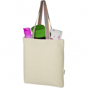 Logo trade promotional item photo of: Rainbow 180 g/m² recycled cotton tote bag 5L