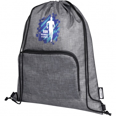 Logo trade promotional items picture of: Ash recycled foldable drawstring bag 7L