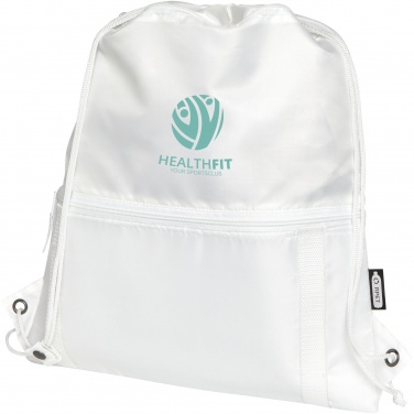 Logo trade corporate gifts picture of: Adventure recycled insulated drawstring bag 9L