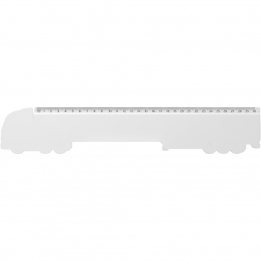 Logotrade promotional giveaway picture of: Tait 30cm lorry-shaped recycled plastic ruler