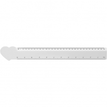 Logotrade promotional giveaway picture of: Tait 30cm heart-shaped recycled plastic ruler